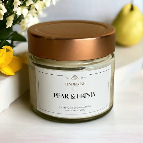 Pear & fresia sójová sviečka   200 ml